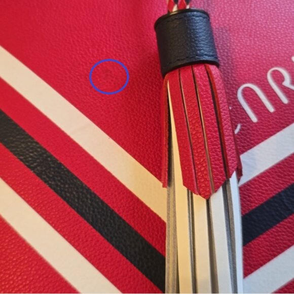 NWOT Henri Bendel Worth Avenue Red Tote Bag - Picture 11 of 11